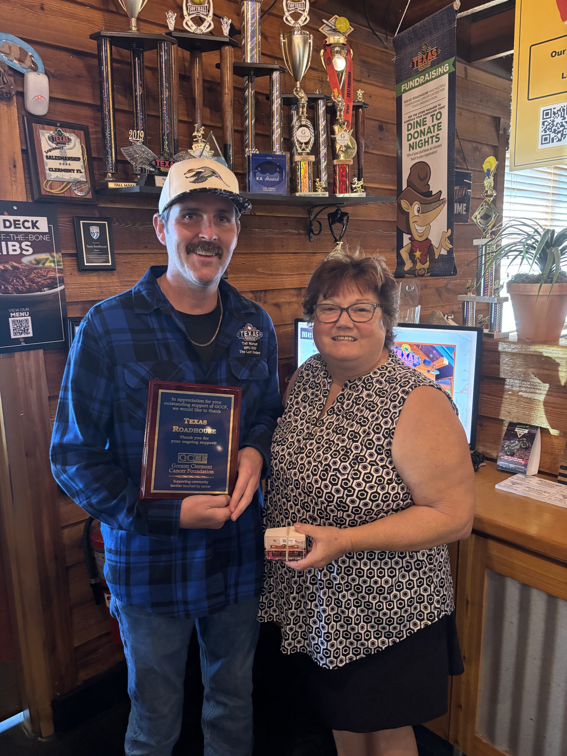 Texas Roadhouse plaque